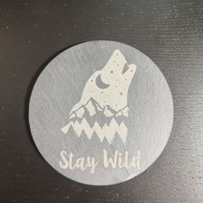 Afbeeldingen van Stay Wild onderzetter/snijplank